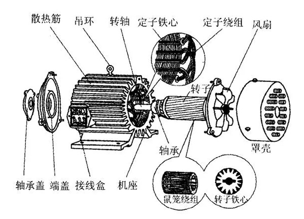 三相異步電動機(jī)的六種分類方法及具體分類。