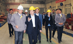 西安市委常委、常務副市長岳華峰蒞臨西瑪電機調研指導。——西安博匯儀器儀表有限公司